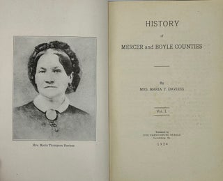 Item #33682 HISTORY OF MERCER AND BOYLE COUNTIES. Maria T. Daviess