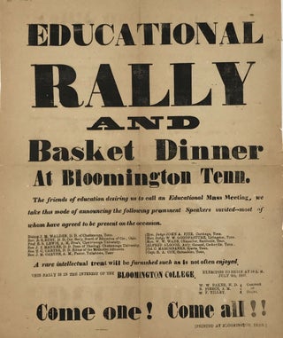 Item #37721 EDUCATIONAL / RALLY / AND / BASKET DINNER / AT BLOOMINGTON, TENN./