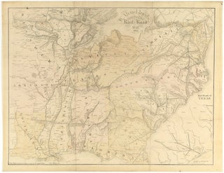 Item #50670 W. Alvin Lloyd's Southern Rail-Road Map, 1863. W. Alvin Lloyd