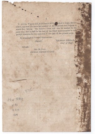 HEAD QUARTERS, DEP'T S.C., GA., and FLA. / Charleston, S.C., [Feby 3 in manuscript] 1864. / General Orders, / No. [15 in manuscript] …
