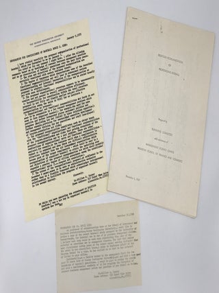 Item #51024 Proposed Reorganization of Professional Baseball. Baseball