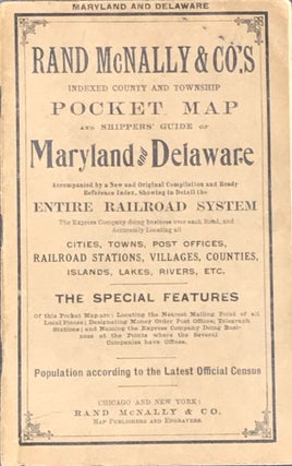 Item #52868 RAND McNALLY & CO.'s INDEXED COUNTY AND TOWNSHIP POCKET MAP AND SHIPPERS' GUIDE OF...