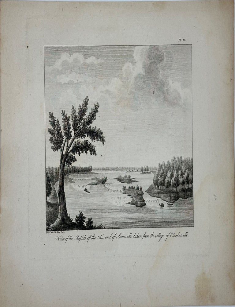 Item #56513 View of the Rapids of the Ohio and of Louisville Taken from the Village of Clarkesville.