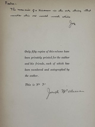 Diary Kept by Joseph McAleenan of a Cruise for Sword-Fish in the Month of July, 1916. With thirty illustrations.