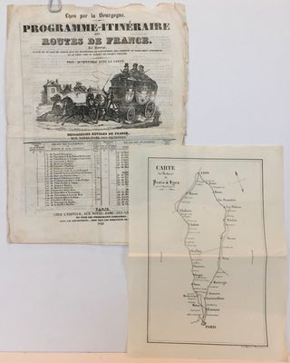 Item #58222 Lyon par Bourgogne: programme-itinéraire des routes de France; cet ouvrage, divisé...