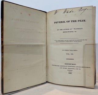 Peveril of the Peak,; by the author of "Waverley, Kenilworth," &c.