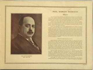 Martin Behrman Administration Biography, 1904-1916. Biographical data written by John P. Coleman.