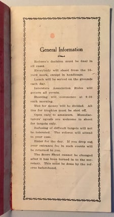 First Shooting Tournament under the Auspices of the Winnemucca Gun Club, May 18 and 19, 1912 [cover title].