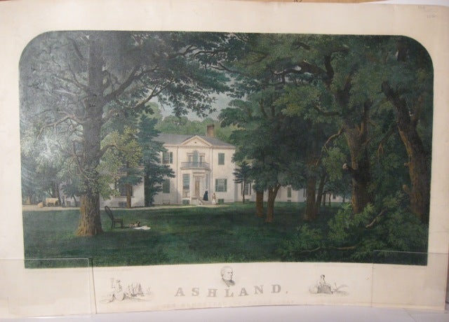 Item #59369 “Ashland / The Homestead of Henry Clay” [caption title below image]; Drawn by James Hamilton after daguerreotypes taken on the spot by J.M. Hewitt. Engraved by J. Sartain. Henry Clay.