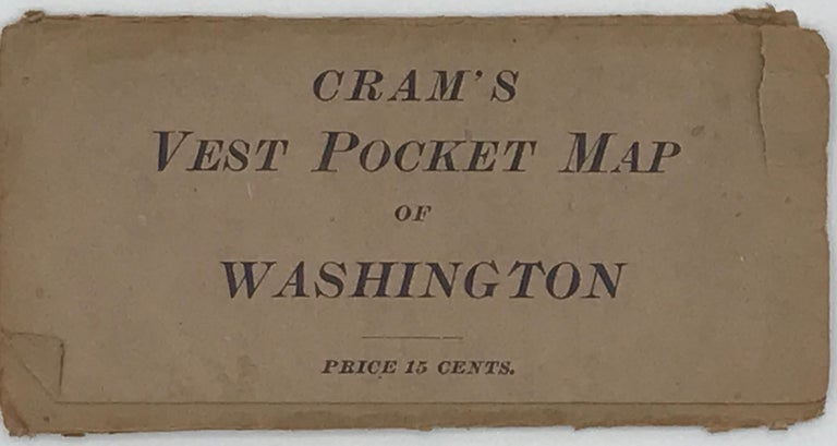 Item #59726 CRAM'S VEST POCKET MAP OF WASHINGTON.