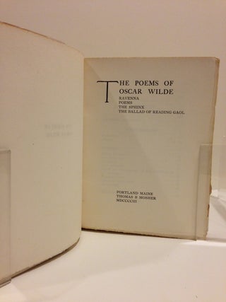 THE POEMS OF OSCAR WILDE. RAVENNA, POEMS, THE SPHINX, THE BALLAD OF READING GAOL.