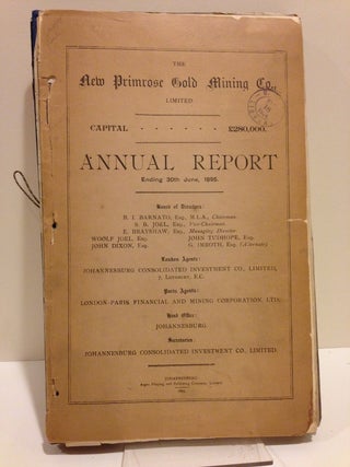 Item #60343 SOUTH AFRICAN GOLD MINING REPORTS, PROSPECTUSES, etc., INCLUDING FOLDING PLATES AND MAPS