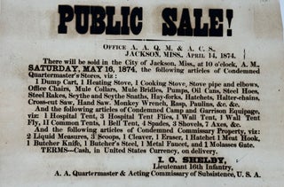 Item #60522 Public Sale! [bold all-capitals headline, followed by 16 lines of text, describing an...