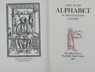 Item #60551 Lines of the Alphabet in the Sixteenth Century. John Ryder