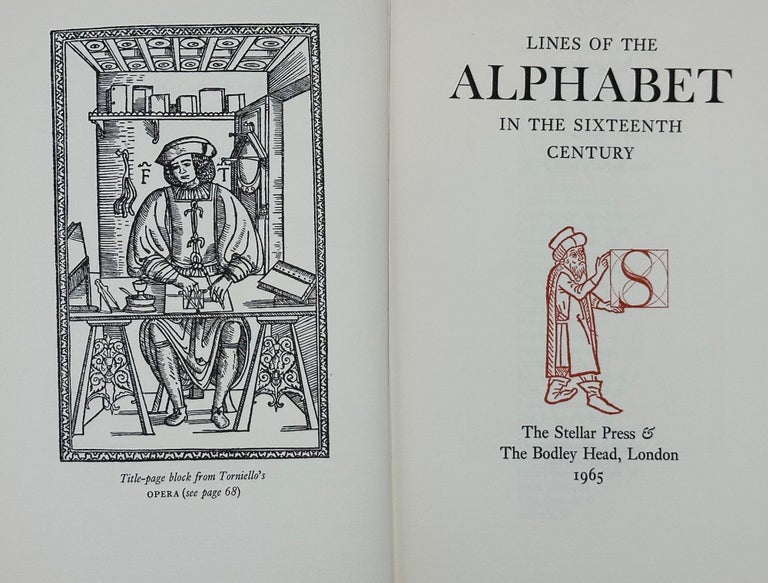 Item #60551 Lines of the Alphabet in the Sixteenth Century. John Ryder.