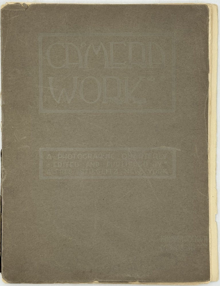 Item #60623 Camera Work: A Photographic Quarterly. Alfred Stieglitz.