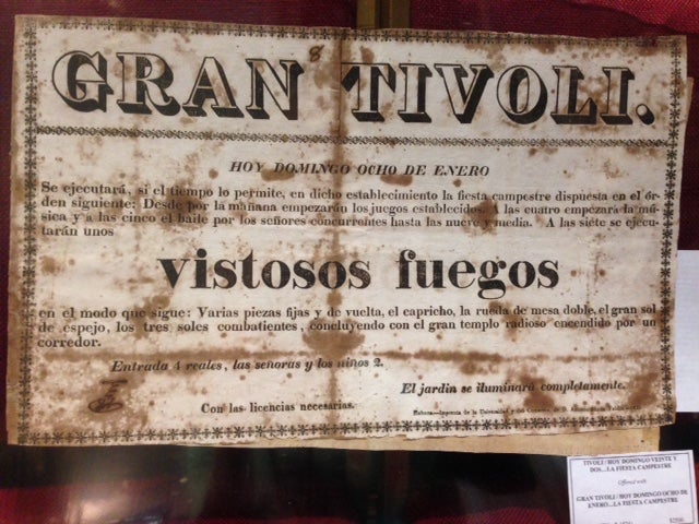 Item #60878 TWO EARLY CUBAN BROADSIDES, ADVERTISEMENTS FOR THE TIVOLI COUNTRY FAIR, 1820's.