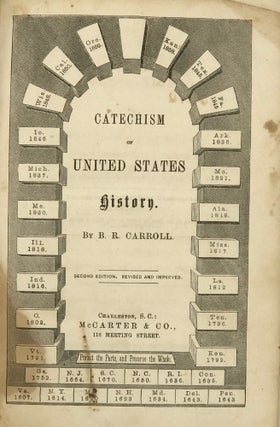 Item #60990 Catechism of United States History. B. R. Carroll