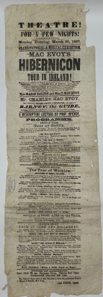 Item #61069 THEATRE! / FOR A FEW NIGHTS! / COMMENCING / MONDAY EVENING, MARCH 25, 1867. / GRAND...
