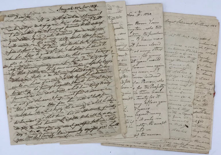 Item #61553 THE AGRICULTURAL AND REAL ESTATE CONCERNS OF CLOTWORTHY BIRNIE, OF TANEY TOWN, MARYLAND, A COLLECTION OF CORRESPONDENCE RECEIVED, including 21 manuscript letters and one partly printed document. Clotworthy Birnie.