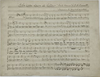 Item #62033 AUTOGRAPH MANUSCRIPT TITLED AND SIGNED, "JOHN COME DOWN DE HOLLOW. 'WALK ROUND' BY...
