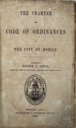 Item #62406 The Charter and Code of Ordinances if the City of Mobile. Reuben A. Lewis, comp