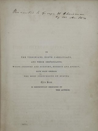 Sketches of Some of the First Settlers of Upper Georgia, of the Cherokees, and the Author.
