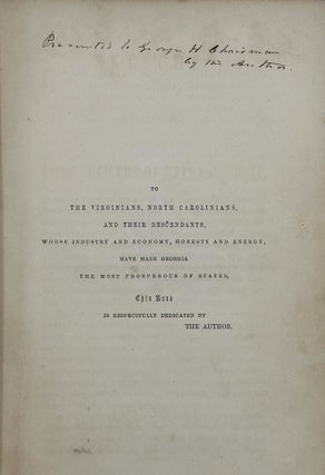 Sketches of Some of the First Settlers of Upper Georgia, of the Cherokees, and the Author.