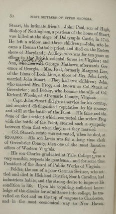 Sketches of Some of the First Settlers of Upper Georgia, of the Cherokees, and the Author.