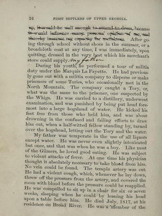 Sketches of Some of the First Settlers of Upper Georgia, of the Cherokees, and the Author.