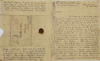 COMMUNICATING NEWS OF SOCIETY AND EVENTS IN TALLAHASSEE, FLORIDA TERRITORY, IN THREE AUTOGRAPH LETTERS, SIGNED 13 JUNE [1832], 24 OCTOBER & 17 DECEMBER 1832, TO A LADY FRIEND IN WATERFORD, VIRGINIA.