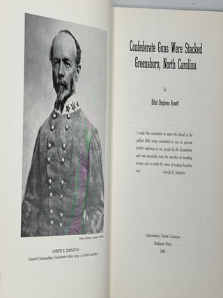 Confederate Guns Were Stacked, Greensboro, North Carolina