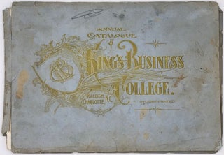 Item #63808 KING'S BUSINESS COLLEGE: Bookkeeping, Penmanship, Typewriting, Telegraphy, Shorthand,...