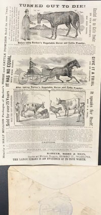 BARKER'S VEGETABLE HORSE AND CATTLE POWDER. PLEASE READ! PLEASE READ! [cover title]