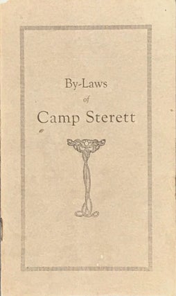 Item #65015 BY-LAWS OF CAMP STERETT. [cover title