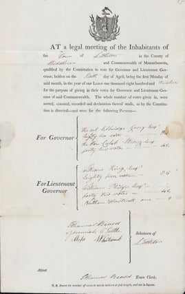 Item #65267 AT A LEGAL MEETING OF THE INHABITANTS OF THE [TOWN] OF [LITTLETON] IN THE COUNTY OF...