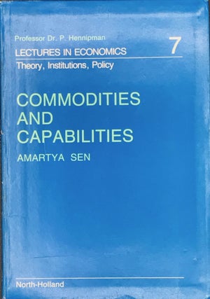Item #65474 COMMODITIES AND CAPABILITIES. Amartya Sen