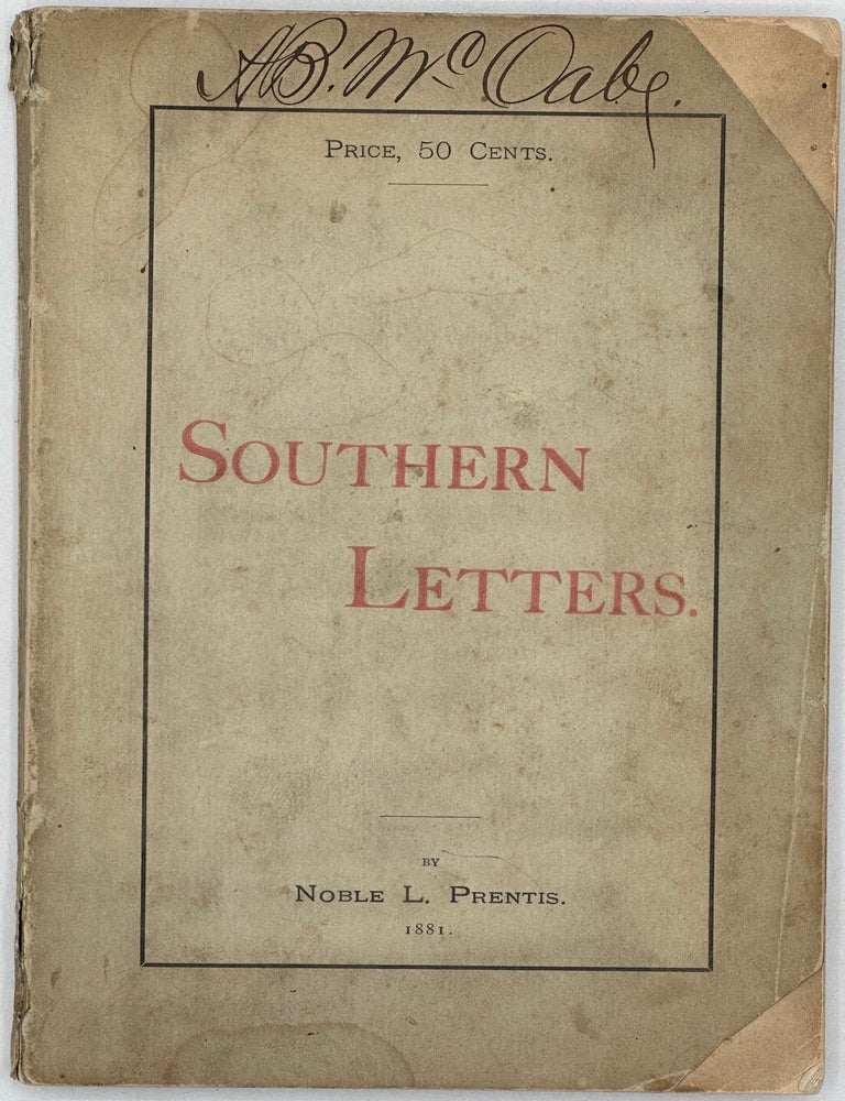 SOUTHERN LETTERS | Noble L. PRENTIS