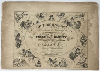 Item #66610 IN TOWN & ABOUT OR PENCILLINGS & PENNINGS. DESIGNED & DRAWN BY FELIX O. C. DARLEY....