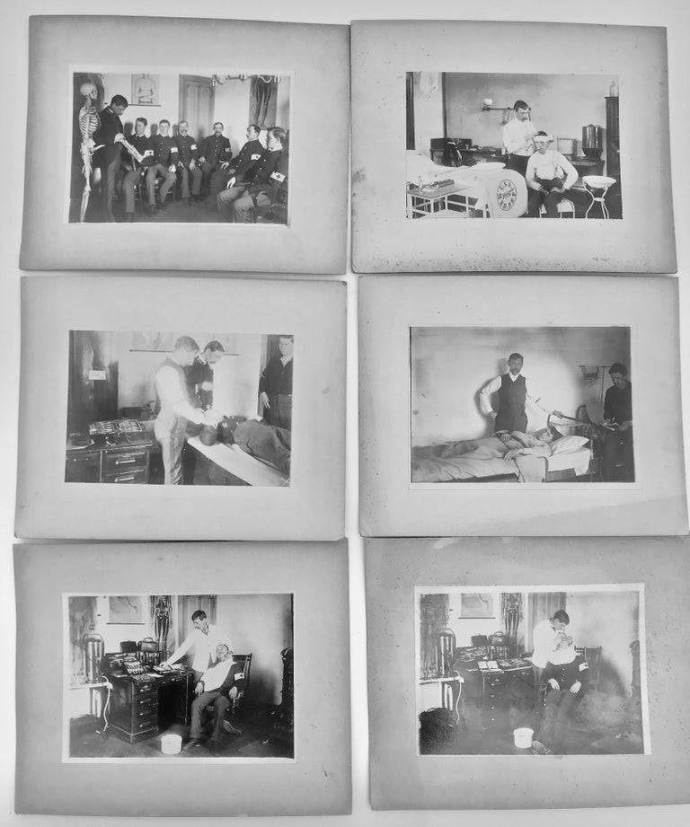 Item #66627 THE U.S. ARMY MEDICAL DEPARTMENT FOLLOWING THE SPANISH AMERICAN WAR, AS DEPICTED IN A GROUP OF 15 ORIGINAL PHOTOS. Medicine, Frank G. ATWOOD, Spanish American.
