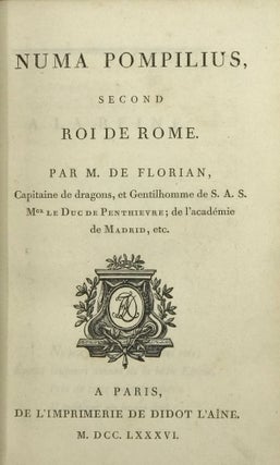 Item #66712 NUMA POMPILIUS, SECOND ROI DE ROME. M. De Florian