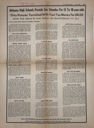 Striving to keep communism out of Alabama textbooks and other books used in schools, as outlined in two reports from the Alabama Chapter of the Daughters of the American Revolution, 1964 and 1966, and two broadsides published by Wally Butterworth of Wetumpka, Alabama, 1965, the four items individually described below