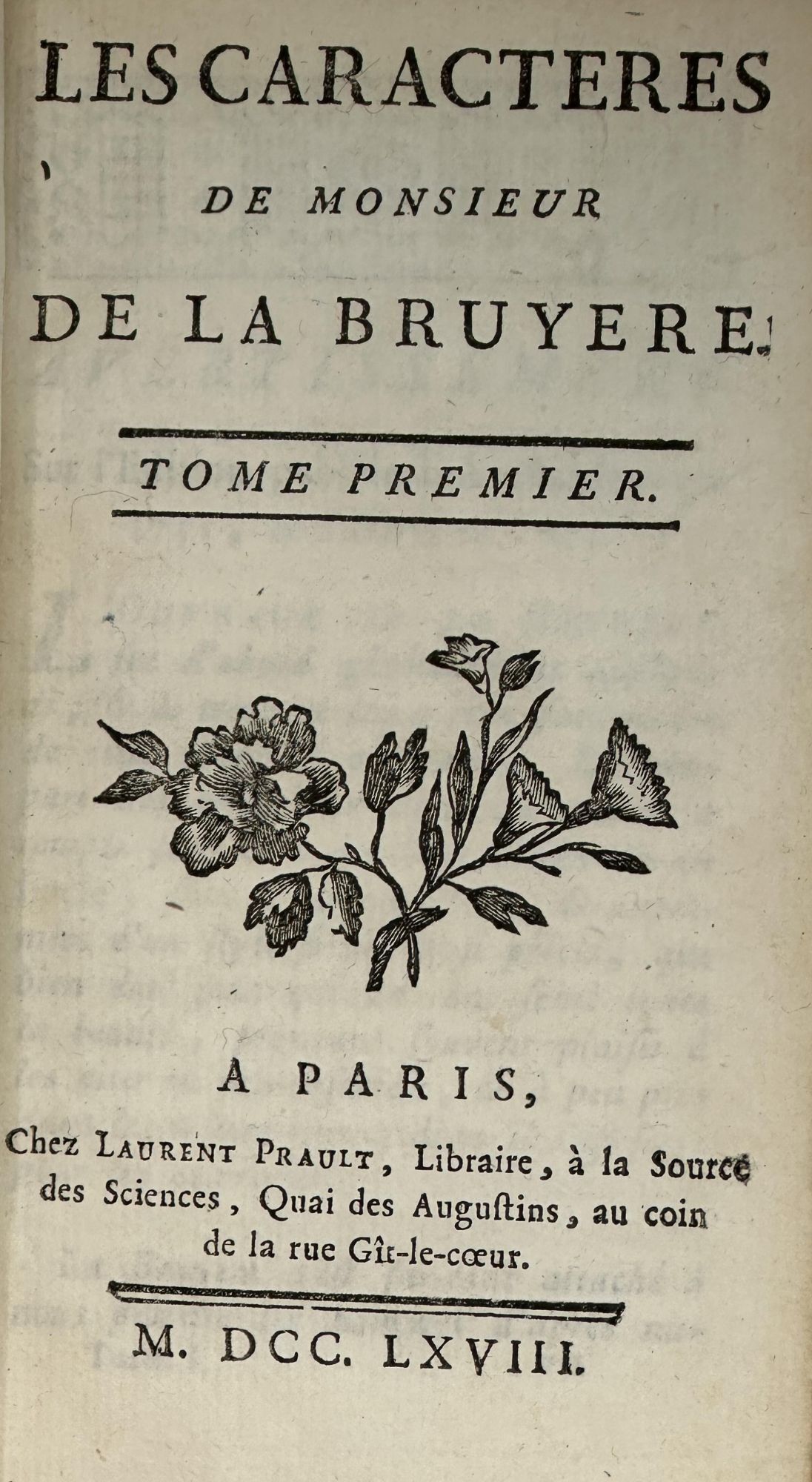 LES CARACTERES DE MONSIEUR DE LA BRUYERE Jean De LA BRUYERE les-caracteres-de-monsieur-de-la-bruyere-jean-de-la-bruyere