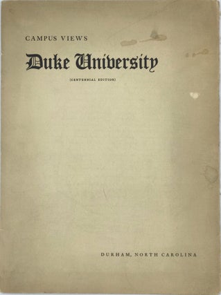Item #67222 CAMPUS VIEWS [OF] DUKE UNIVERSITY, DURHAM, NORTH CAROLINA [cover title