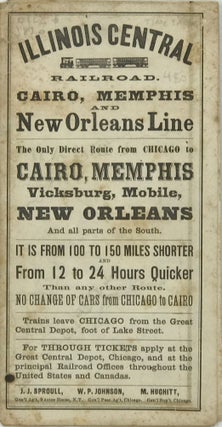 Item #67235 ILLINOIS CENTRAL RAILROAD: St. Louis Through Line, the Direct Route from Chicago to...