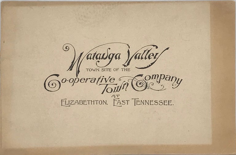 Item #67254 WATAUGA VALLEY, TOWN SITE OF THE CO-OPERATIVE COMPANY TOWN AT ELIZABETHTON, EAST TENNESSEE