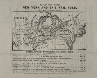 Item #67263 CIRCULAR. / NEW YORK AND ERIE RAIL-ROAD / [caption title, followed by two pages of...
