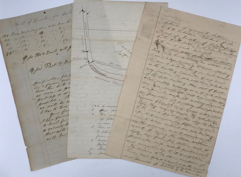 Item #67271 MANUSCRIPT AGREEMENT BETWEEN E.S.C. ROBERTSON, PRESIDENT OF THE BOARD OF TRUSTEES OF SALADO COLLEGE, AND JOHN HENDRICKSON, DATED APRIL 25, 1870. Salado College.