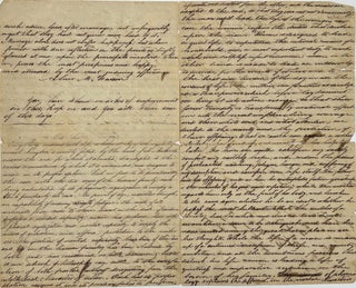 Item #67416 Commenting on a student’s essay, “On Sex,” (folio, 3-page manuscript, ca. 1840,...