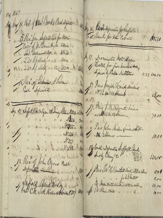 RECORDS OF TRANSACTIONS FOR A MEMBER OF THE SUFFOLK BANKING SYSTEM OF NEW ENGLAND, 1857 - 1858, LIKELY THE WARNER BANK OF NEW HAMPSHIRE.